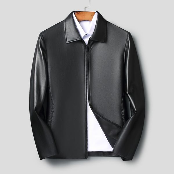 men s leather faux brand business casual men s leather jacket black father s gift coat wholesales quality slim 220916
men s leather faux brand business casual men s leather jacket black father s gift coat wholesales quality slim 220916