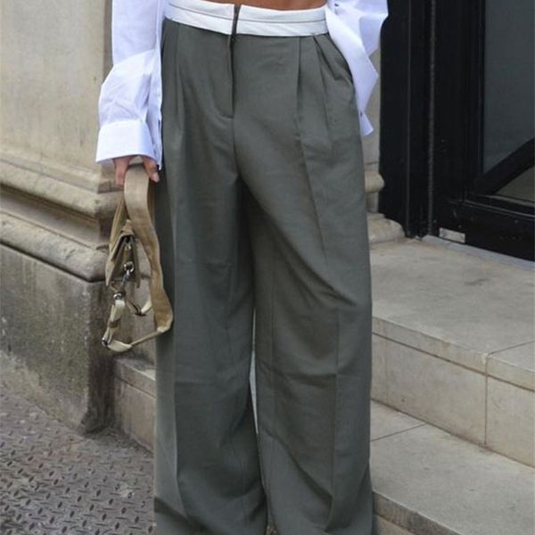 women's pants capris weekeep streetwear baggy suit pants vintage patchwork low rise straight casual pants korean fashion women capris j, Black;white
women's pants capris weekeep streetwear baggy suit pants vintage patchwork low rise straight casual pants korean fashion women capris j, Black;white