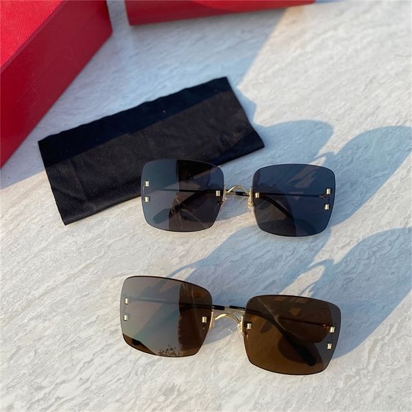 design 2022 luxury ct0153s glasses rimless men eyewear designer diamond cut women sunglasses, White;black
design 2022 luxury ct0153s glasses rimless men eyewear designer diamond cut women sunglasses, White;black