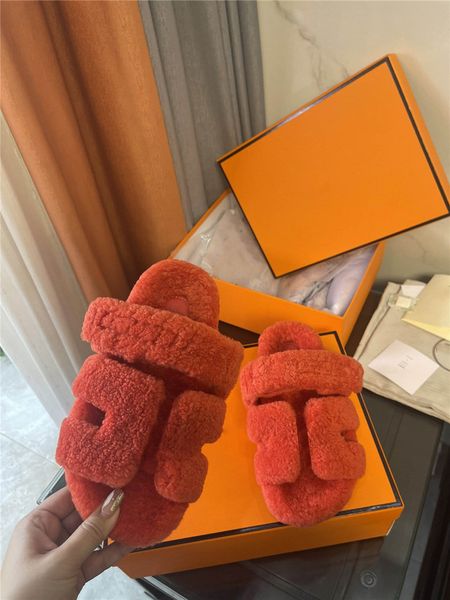 designer luxury chypre orange woolskin shearling sandals slides bois de santal with dust bag and box, Black
designer luxury chypre orange woolskin shearling sandals slides bois de santal with dust bag and box, Black