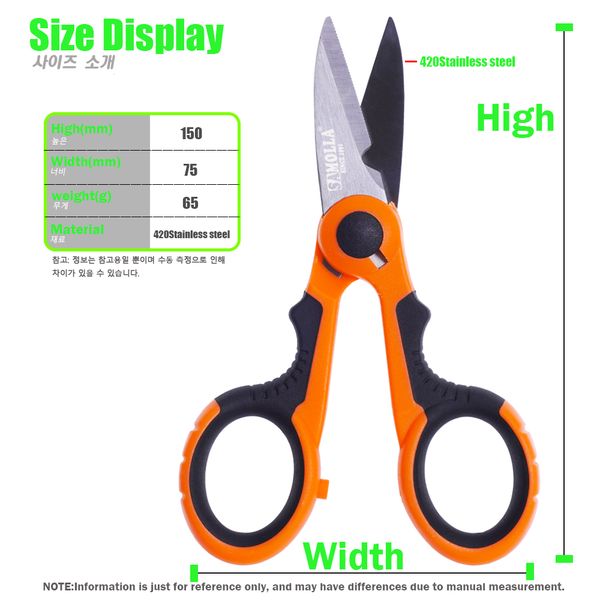 fishingfishing tools 420 stainless steel fishing scissor accessories electrician portable scissors plier cut pe braid line lure carp
fishingfishing tools 420 stainless steel fishing scissor accessories electrician portable scissors plier cut pe braid line lure carp