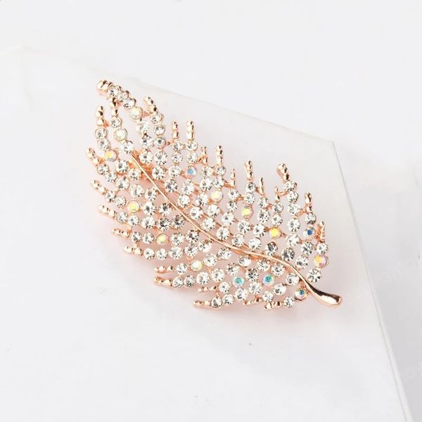 fashion crystal feather brooch zinc alloy exquisite gold color feather pins garment dress coat accessories party wedding jewelry, Gray
fashion crystal feather brooch zinc alloy exquisite gold color feather pins garment dress coat accessories party wedding jewelry, Gray