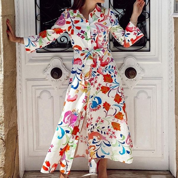 casual dresses tmoda1654 summer women vintage totem floral print with bow female sashes midi shirt chic slim vestido 220915, Black;gray
casual dresses tmoda1654 summer women vintage totem floral print with bow female sashes midi shirt chic slim vestido 220915, Black;gray