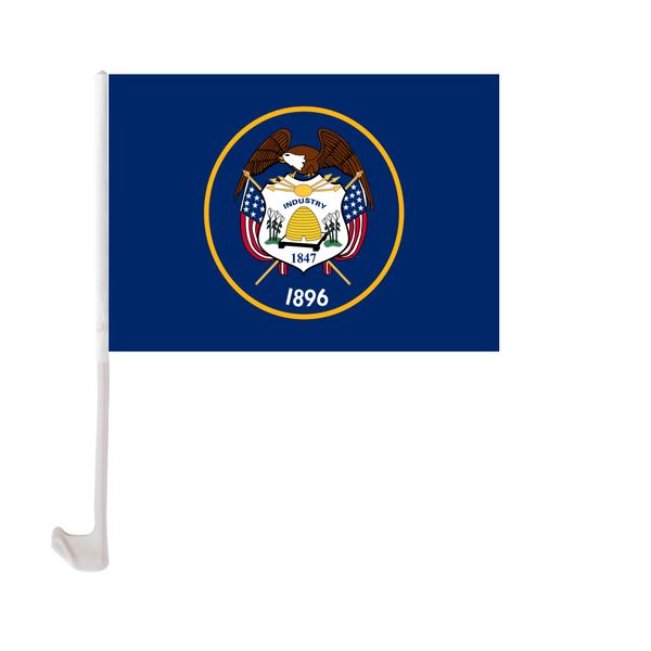 30x45cm utah car flag polyester uv protection window clip car decoration banner with flagpole
30x45cm utah car flag polyester uv protection window clip car decoration banner with flagpole