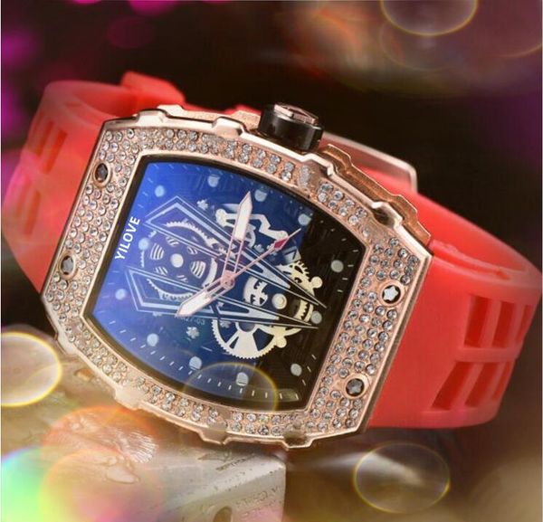 trend crime barrel shape quartz movement watch 43mm men business full diamonds ring clock tape rubber men's skeleton flowers dial lumin, Slivery;brown
trend crime barrel shape quartz movement watch 43mm men business full diamonds ring clock tape rubber men's skeleton flowers dial lumin, Slivery;brown