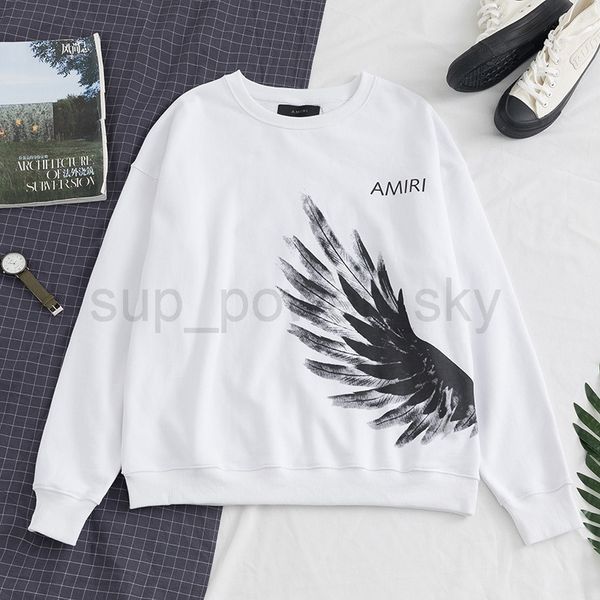mens hoodies designer amirs sweatshirts 2022 autumn and winter front and back wing letter printing fashion leisure long sleeve, Black
mens hoodies designer amirs sweatshirts 2022 autumn and winter front and back wing letter printing fashion leisure long sleeve, Black