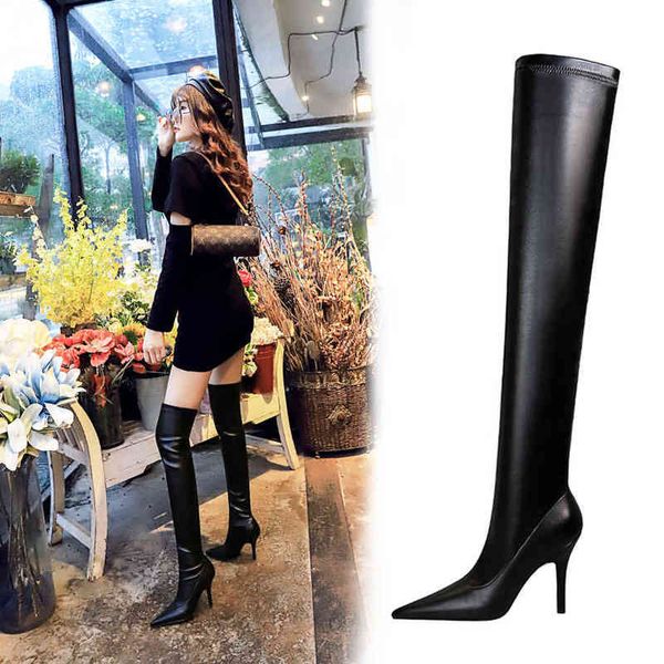 9822-3 sandals fashion nightclub show thin high heel pointed pedicure leg over knee boots women's boots, Black
9822-3 sandals fashion nightclub show thin high heel pointed pedicure leg over knee boots women's boots, Black