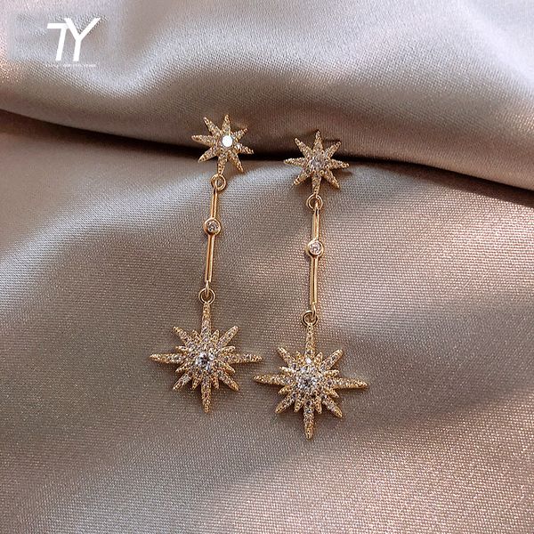 fashion crystal star long earrings for women jewelry gift trendy exaggerated ear accessories, Silver
fashion crystal star long earrings for women jewelry gift trendy exaggerated ear accessories, Silver