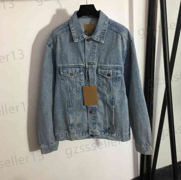 womens jacket luxury designer back rider embroidery jacket fashion brand light blue lapel versatile denim jackets size s-xl 0912, Black;brown
womens jacket luxury designer back rider embroidery jacket fashion brand light blue lapel versatile denim jackets size s-xl 0912, Black;brown