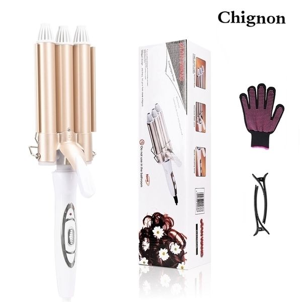 curling irons professional iron ceramic triple barrel hair styler lectric curlers electric waver styling tools 220916
curling irons professional iron ceramic triple barrel hair styler lectric curlers electric waver styling tools 220916