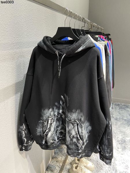 women's hoodies sweatshirts autumn and winter high version b's hand-painted balencaigass hooded fashion brand loose fleece thick m, Black
women's hoodies sweatshirts autumn and winter high version b's hand-painted balencaigass hooded fashion brand loose fleece thick m, Black