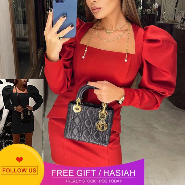 designer bags zl1937 women's early spring 2022 new solid color temperament bubble sleeve wrap arm dress
designer bags zl1937 women's early spring 2022 new solid color temperament bubble sleeve wrap arm dress