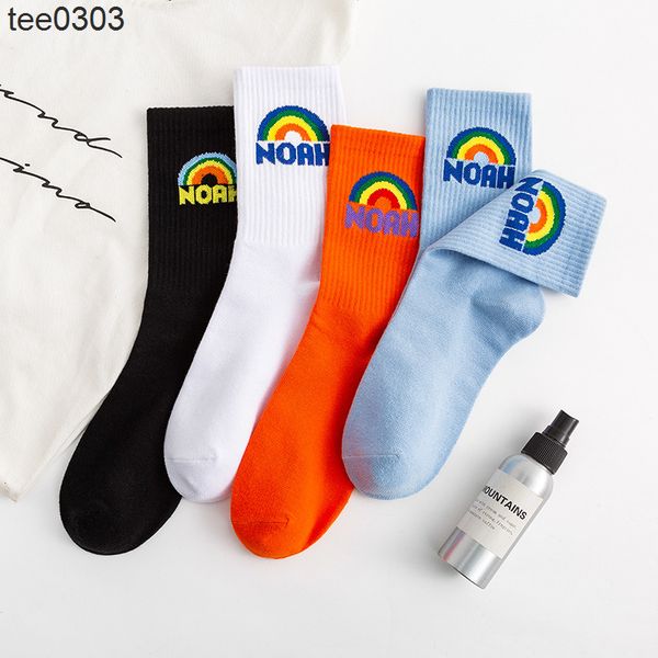 men's socks noah rainbow tide tide brand letter color sports middle tube skateboard street, Black
men's socks noah rainbow tide tide brand letter color sports middle tube skateboard street, Black
