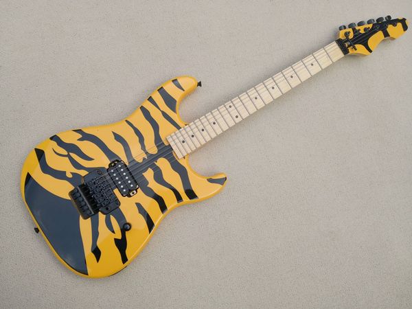6 strings yellow body electric guitar with black hardware maple neck provide customized services
6 strings yellow body electric guitar with black hardware maple neck provide customized services