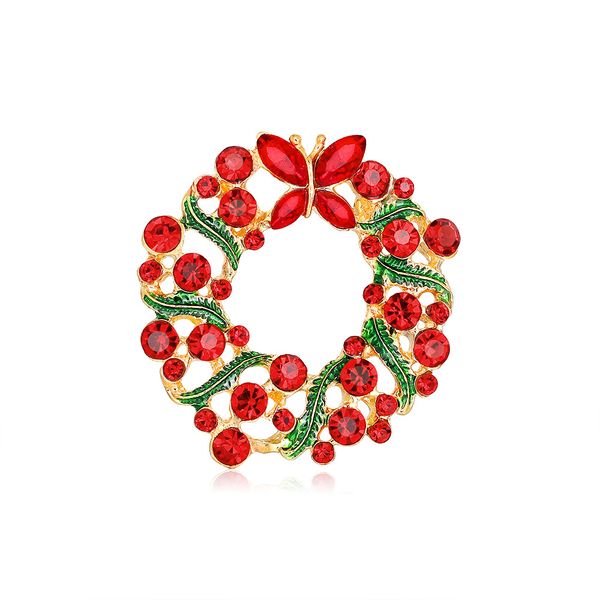 crystal wreath brooch pins christmas gifts enamel wreath corsage party jewelry accessories for women, Gray
crystal wreath brooch pins christmas gifts enamel wreath corsage party jewelry accessories for women, Gray