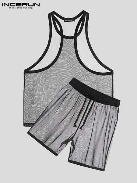 pyjamas incerun men pajamas sets patchwork mesh transparent sleeveless tank shorts two pieces men suits homewear s-5xl 220916, Red;black
pyjamas incerun men pajamas sets patchwork mesh transparent sleeveless tank shorts two pieces men suits homewear s-5xl 220916, Red;black
