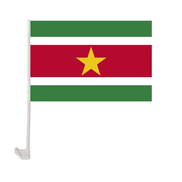 suriname car flag 30x45cm window clip surinamese flags polyester uv protection car decoration banner with flagpole
suriname car flag 30x45cm window clip surinamese flags polyester uv protection car decoration banner with flagpole