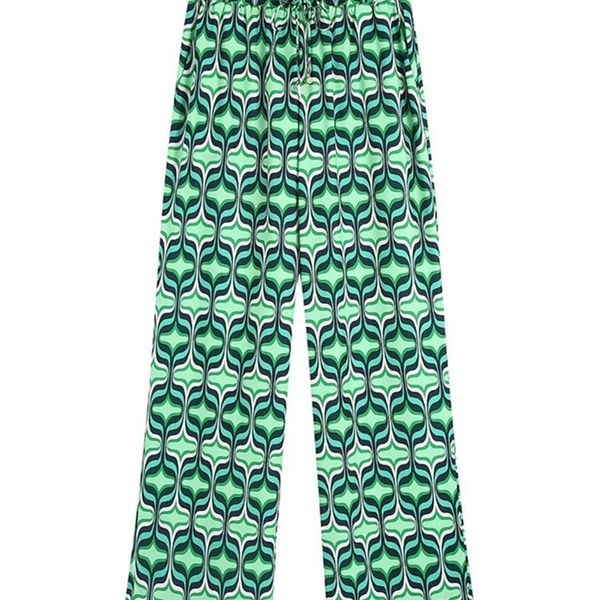 women's pants capris zevity women vintage contrast color geometric print straight pants female chic elastic waist bow ties long length, Black;white
women's pants capris zevity women vintage contrast color geometric print straight pants female chic elastic waist bow ties long length, Black;white