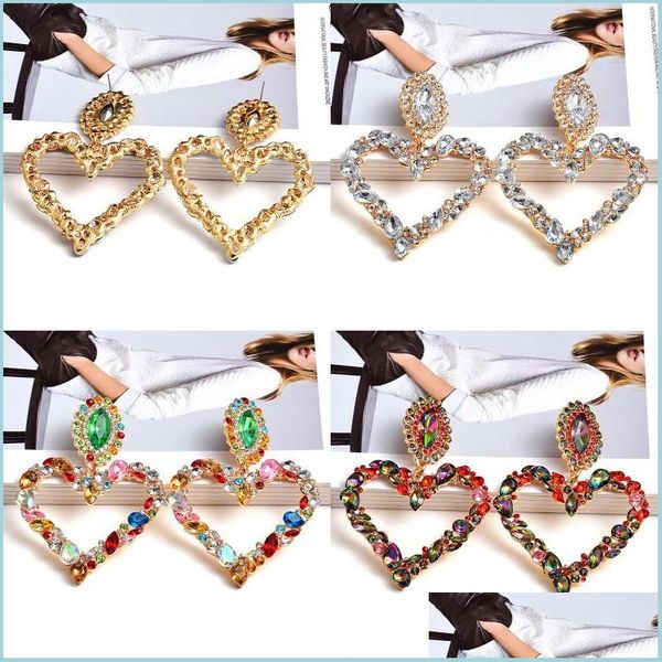 dangle chandelier love heart earrings mti color hollowing out rhinestone fashion alloy gold plated earring lady jewelry accessories dh3ke, Silver
dangle chandelier love heart earrings mti color hollowing out rhinestone fashion alloy gold plated earring lady jewelry accessories dh3ke, Silver