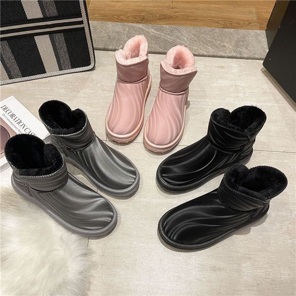 winter cotton boots 2022 new plush thick bottom female fashion lovely fur one bright surface non-slip outdoor comfortable, Black
winter cotton boots 2022 new plush thick bottom female fashion lovely fur one bright surface non-slip outdoor comfortable, Black