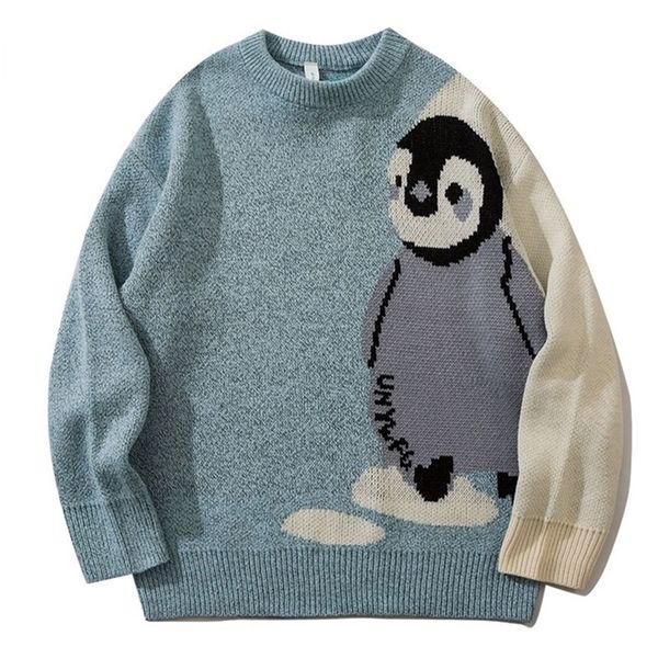 men's sweaters mens cartoon knitted sweater streetwear harajuku vintage jumpers pullover women autumn cotton college sweaters 220915, White;black
men's sweaters mens cartoon knitted sweater streetwear harajuku vintage jumpers pullover women autumn cotton college sweaters 220915, White;black