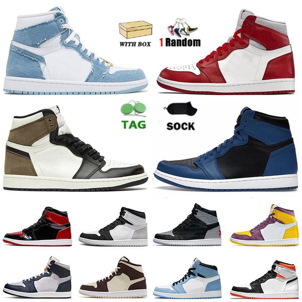 2022 jumpman 1s og 1 high basketball shoes with box chenille denim dark mocha grey fog patent bred white university blue offs women mens tra
2022 jumpman 1s og 1 high basketball shoes with box chenille denim dark mocha grey fog patent bred white university blue offs women mens tra