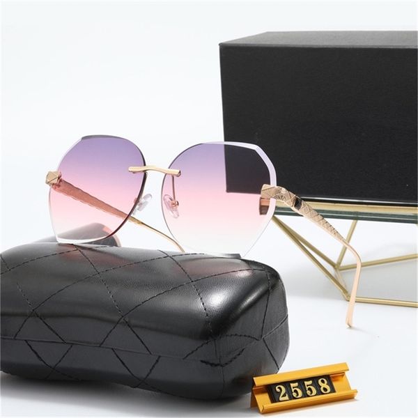 new fashion women's frameless sunglasses metal 2558, White;black
new fashion women's frameless sunglasses metal 2558, White;black