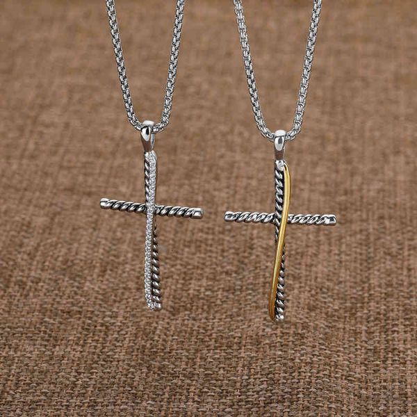 925 sterling silver necklace pendant necklaces design punk zircon cross fashion men women jewelry anniversary valentine day gift 50cm
925 sterling silver necklace pendant necklaces design punk zircon cross fashion men women jewelry anniversary valentine day gift 50cm