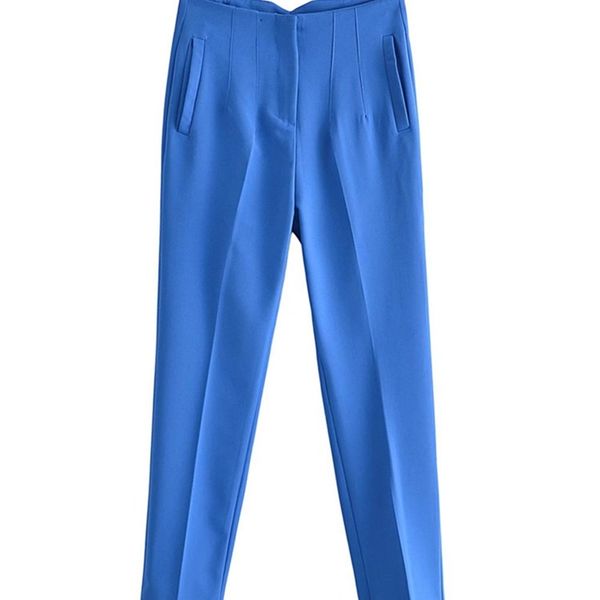 women's pants capris zevity women fashion candy colors multi line design pants office lady high waist zipper fly female ankle trousers, Black;white
women's pants capris zevity women fashion candy colors multi line design pants office lady high waist zipper fly female ankle trousers, Black;white