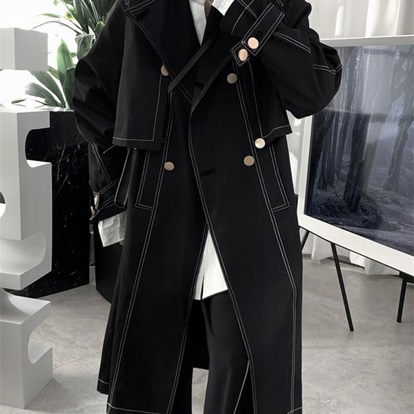 men's wool blends mauroicardi spring autumn long loose cool black trench men double breasted luxury designer british style overcoats fo
men's wool blends mauroicardi spring autumn long loose cool black trench men double breasted luxury designer british style overcoats fo