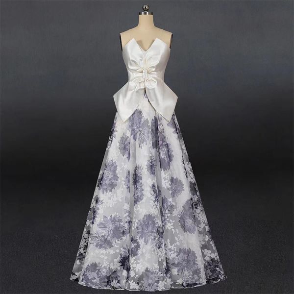 special occasion dresses temperament bow tube party dress printed gauze my72003, Black
special occasion dresses temperament bow tube party dress printed gauze my72003, Black