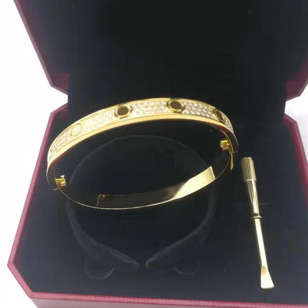 logo luxury screw bracelet women stainless steel rose gold couple diamond 3 rows fashion jewelry in hand valentine day gift for girlfri283d, Golden;silver
logo luxury screw bracelet women stainless steel rose gold couple diamond 3 rows fashion jewelry in hand valentine day gift for girlfri283d, Golden;silver