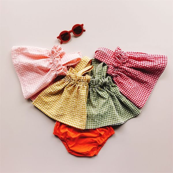 clothing sets summer baby clothes sets 2pcs plaid square collar sleeveless tank elastic waist infant shorts for toddler girls 220916, White
clothing sets summer baby clothes sets 2pcs plaid square collar sleeveless tank elastic waist infant shorts for toddler girls 220916, White