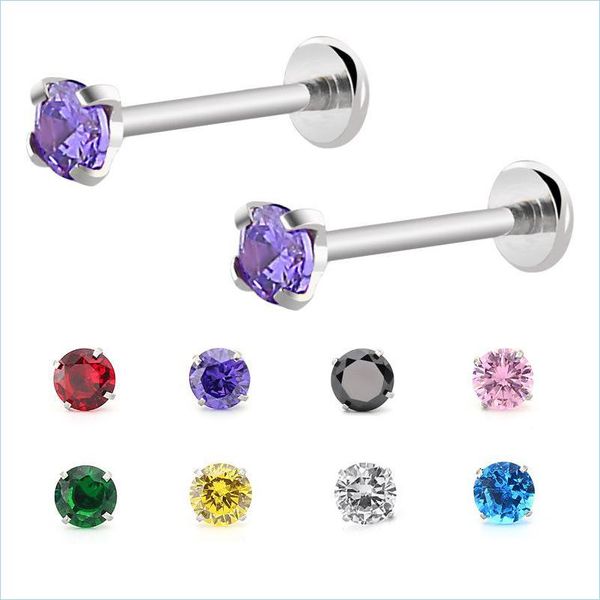 stud 1pc surgical steel zircon gem ear cartilage tragus helix piercing labret lip studs ring internally thread 16g body jewelry 1880 dhaxy, Golden;silver
stud 1pc surgical steel zircon gem ear cartilage tragus helix piercing labret lip studs ring internally thread 16g body jewelry 1880 dhaxy, Golden;silver