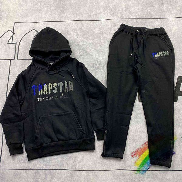 men's hoodies sweatshirts 2022fw towel embroidered trapstar hoodie men women hooded pullover g220916, Black
men's hoodies sweatshirts 2022fw towel embroidered trapstar hoodie men women hooded pullover g220916, Black