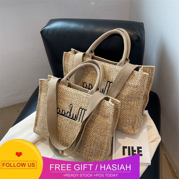 designer bags simple straw woven bag women's large capacity letter tote bag summer new fashion portable one shoulder commuter
designer bags simple straw woven bag women's large capacity letter tote bag summer new fashion portable one shoulder commuter