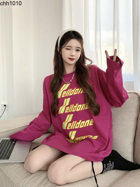 we11done flocked letter bullet screen t-shirt korean fashion casual loose long sleeve slouchy shoulder drop for men and women, Black
we11done flocked letter bullet screen t-shirt korean fashion casual loose long sleeve slouchy shoulder drop for men and women, Black