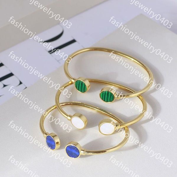 2022 very simple wind round inlaid shell stone plane relief double t open silver bracelet stars slave link bracelets, Black
2022 very simple wind round inlaid shell stone plane relief double t open silver bracelet stars slave link bracelets, Black