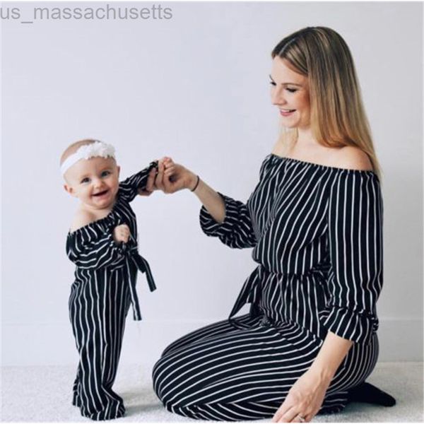 family matching outfits mom and daughter kids long sleeve clothes stripe lace up body suit jumpsuit fashion clothing clothes l220916, Blue
family matching outfits mom and daughter kids long sleeve clothes stripe lace up body suit jumpsuit fashion clothing clothes l220916, Blue