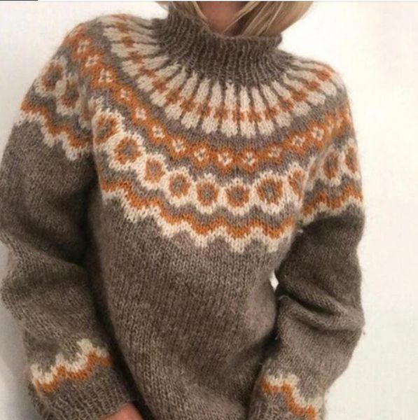 women's sweaters turtleneck autumn luxury jacquard weave long sleeve jumper pullover knit sweater clothing top, White;black
women's sweaters turtleneck autumn luxury jacquard weave long sleeve jumper pullover knit sweater clothing top, White;black