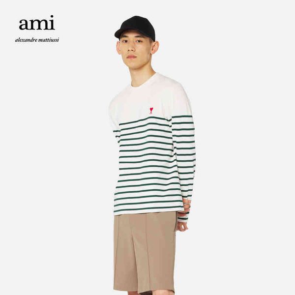 mens womens t shirt amii cotton men's and women's classic love cotton casual embroidery stripe pullover round neck long sleeve t-s, White
mens womens t shirt amii cotton men's and women's classic love cotton casual embroidery stripe pullover round neck long sleeve t-s, White