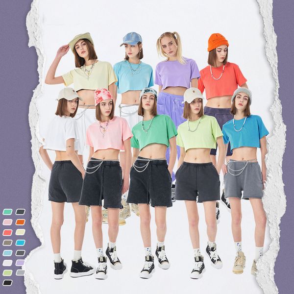 2022 summer 15 colors solid color t-shirts for women short sleeve high street ins style hip-hop crop tee tshirt n002, White
2022 summer 15 colors solid color t-shirts for women short sleeve high street ins style hip-hop crop tee tshirt n002, White