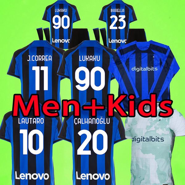 inter 22 23 lukaku soccer jersey dzeko lautaro 2022 2023 brozovic calhanoglu alexis j.correa barella milan football shirt men kids kit, Black;yellow
inter 22 23 lukaku soccer jersey dzeko lautaro 2022 2023 brozovic calhanoglu alexis j.correa barella milan football shirt men kids kit, Black;yellow