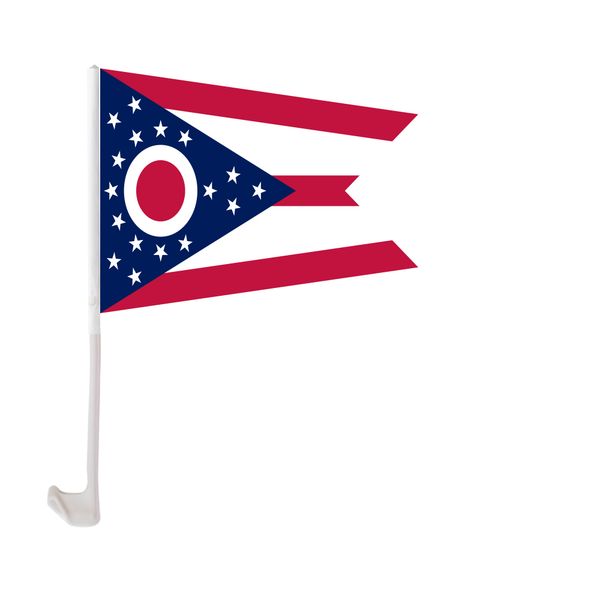 30x45cm ohio car flag polyester uv protection window clip car decoration banner with flagpole
30x45cm ohio car flag polyester uv protection window clip car decoration banner with flagpole