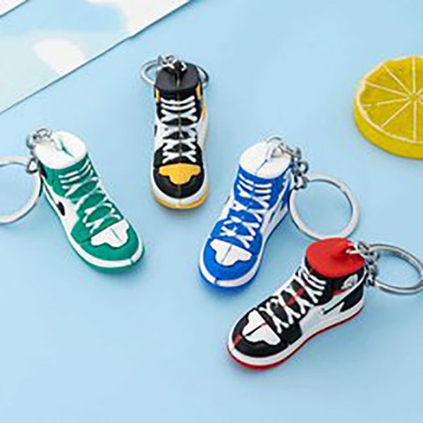 stereo new style sneakers keychains button pendant 3d mini basketball shoes model soft plastic decoration gift key ring, Silver
stereo new style sneakers keychains button pendant 3d mini basketball shoes model soft plastic decoration gift key ring, Silver