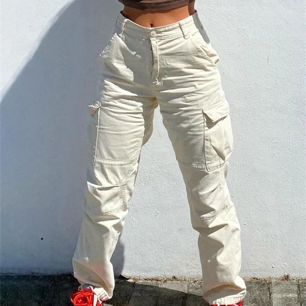 women's pants capris vintage cargo pants baggy jeans women fashion 90s streetwear pockets overalls armygreen high waist loose y2k denim, Black;white
women's pants capris vintage cargo pants baggy jeans women fashion 90s streetwear pockets overalls armygreen high waist loose y2k denim, Black;white