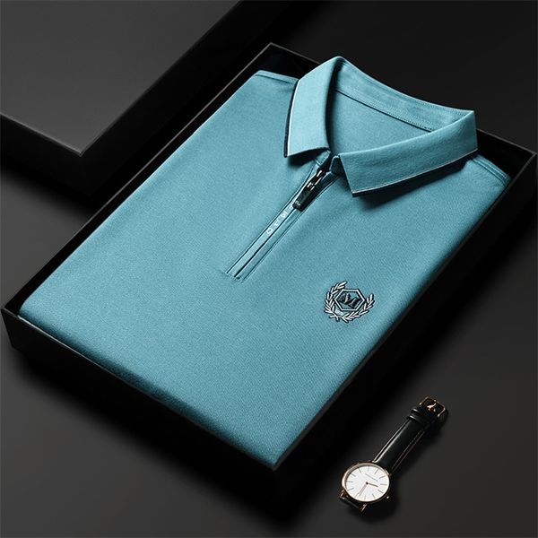 men's polos high end cotton polo shirt men's spring fashion embroidery long sleeve t-shirt korean casual wear 220915, White;black
men's polos high end cotton polo shirt men's spring fashion embroidery long sleeve t-shirt korean casual wear 220915, White;black