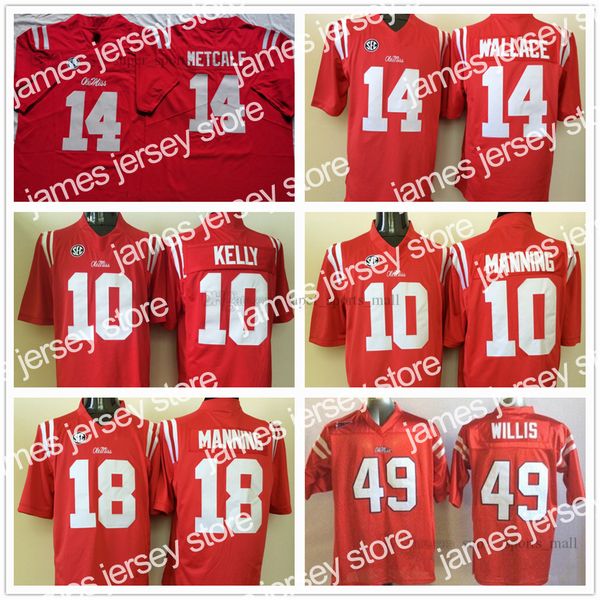 american college football wear ncaa ole miss rebels college football jersey 14 bo wallace 10 chad kelly 18 achie manning 49 patrick willis s, Black
american college football wear ncaa ole miss rebels college football jersey 14 bo wallace 10 chad kelly 18 achie manning 49 patrick willis s, Black