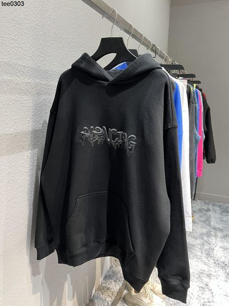 women's hoodies sweatshirts autumn and winter balencaigass graffiti printing thick fleece pullover loose men's and women's sa, Black
women's hoodies sweatshirts autumn and winter balencaigass graffiti printing thick fleece pullover loose men's and women's sa, Black