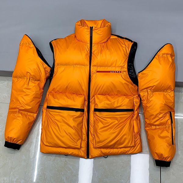 italy famous luxury men goose down jackets vest removable sleeves winter coat red label limited series comfortable and warm puffer jacket ma, Black
italy famous luxury men goose down jackets vest removable sleeves winter coat red label limited series comfortable and warm puffer jacket ma, Black